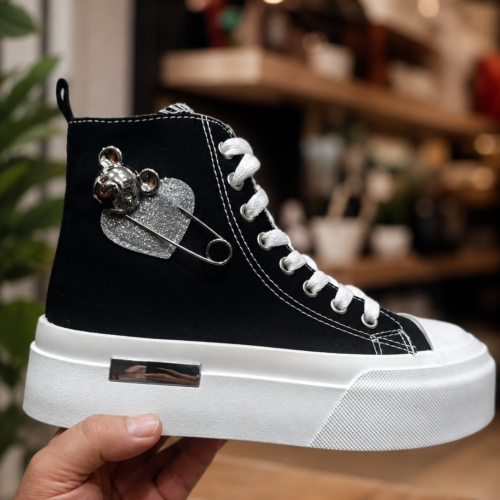 ΓΥΝΑΙΚΕΙΑ SNEAKER ΜΠΟΤΑΚΙΑ ΜΕ ΠΛΑΤΦΟΡΜΑ & ΔΙΑΚΟΣΜΗΤΙΚΑ ΣΤΟΙΧΕΙΑ!!!LY796