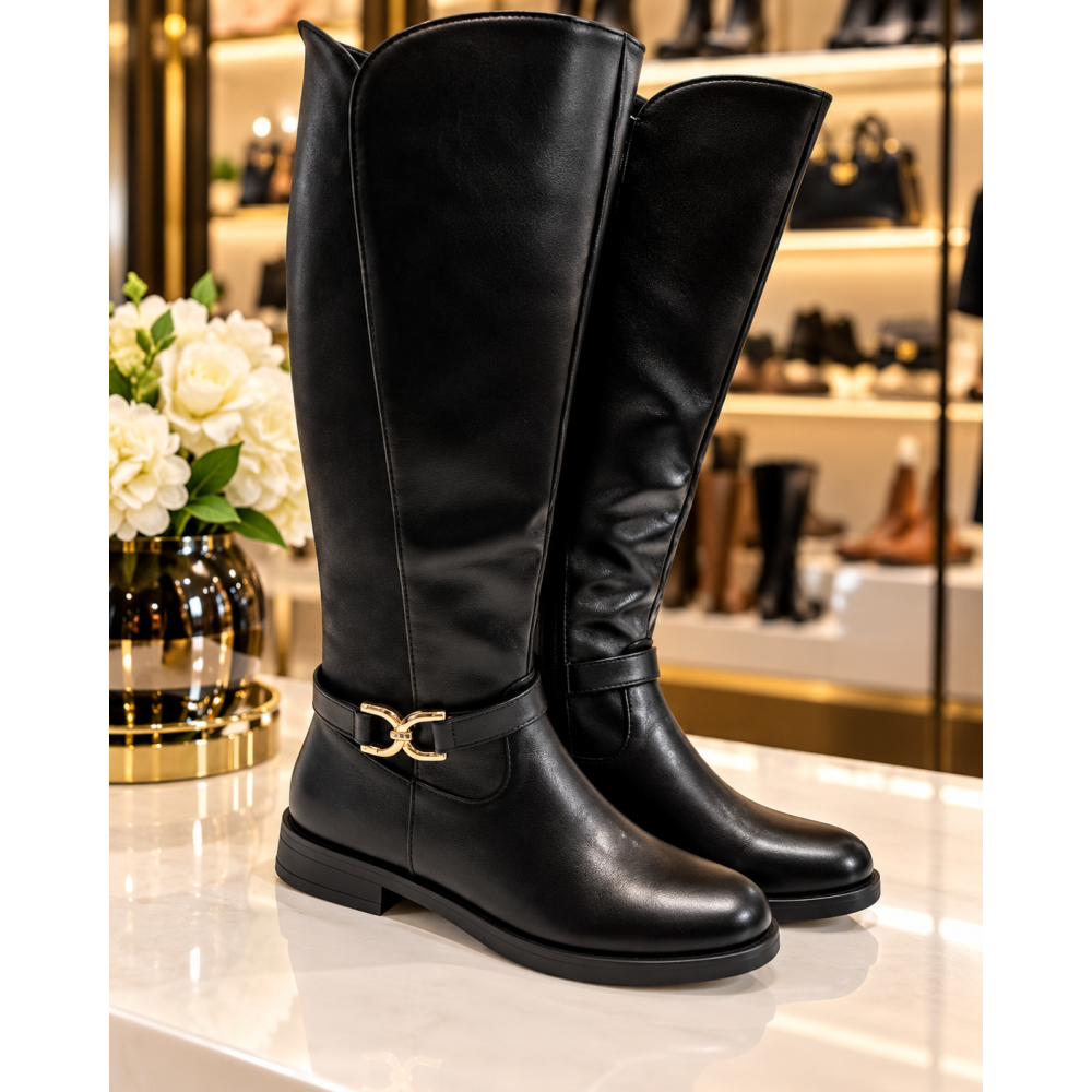 HIGH-CHIC ΜΠΟΤΕΣ ΜΕ ΕΛΑΣΤΙΚΗ ΓΑΜΠΑ – PREMIUM ΔΕΡΜΑ ΣΕ ΜΕΓΑΛΑ ΝΟΥΜΕΡΑ (41-44)DM872-22