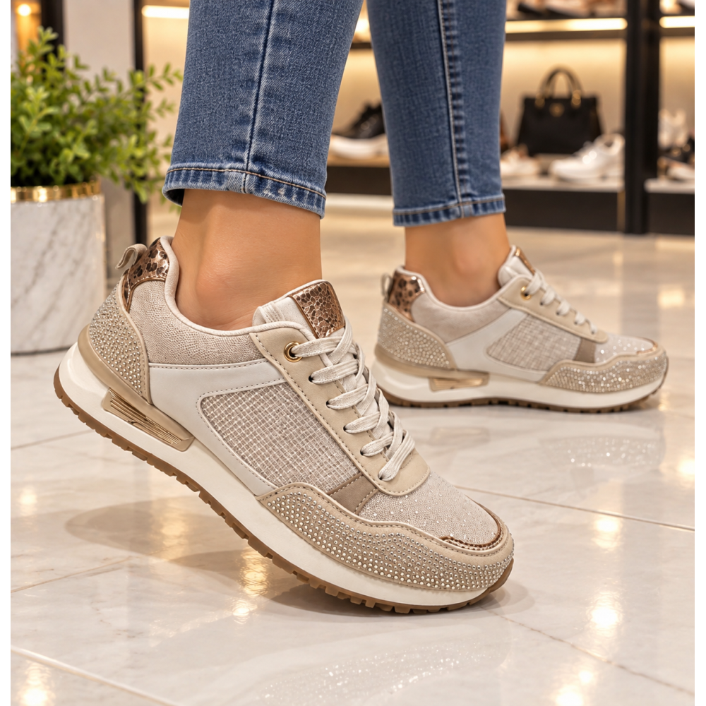 Sneakers Glam & Comfort – Premium Σειρά σε Μεγάλα Μεγέθη (41-44)!!!DM-658