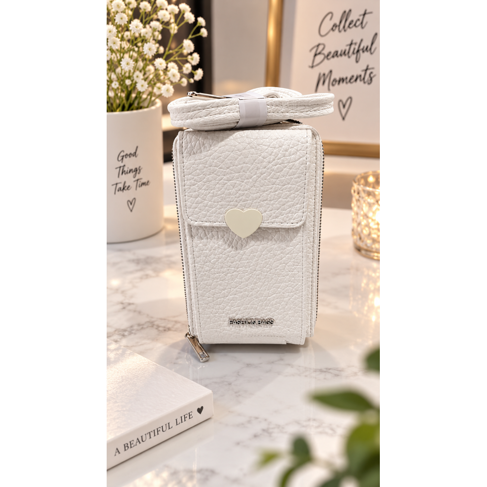 Bag to Bag Γυναικείο Τσαντάκι Κινητού / Χιαστί (Λευκό) – Premium Ποιότητα σε Τιμή Έκπληξη!!!123