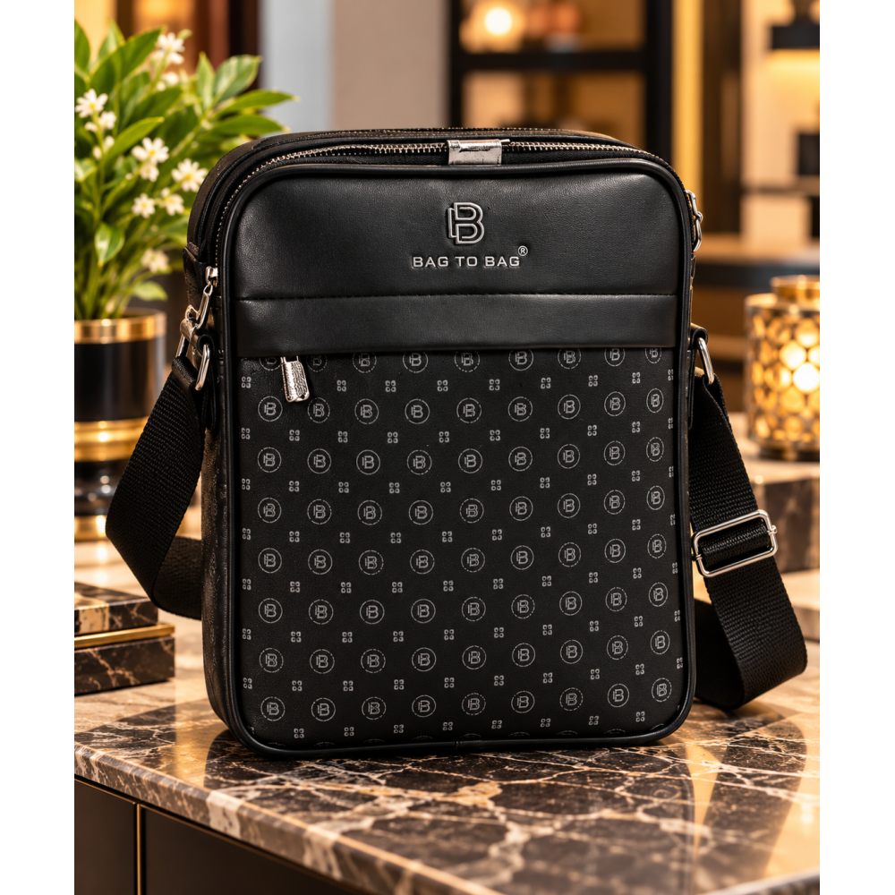 Ανδρική Τσάντα Ώμου / Χιαστί Bag to Bag – Μαύρη!MD-6903-02