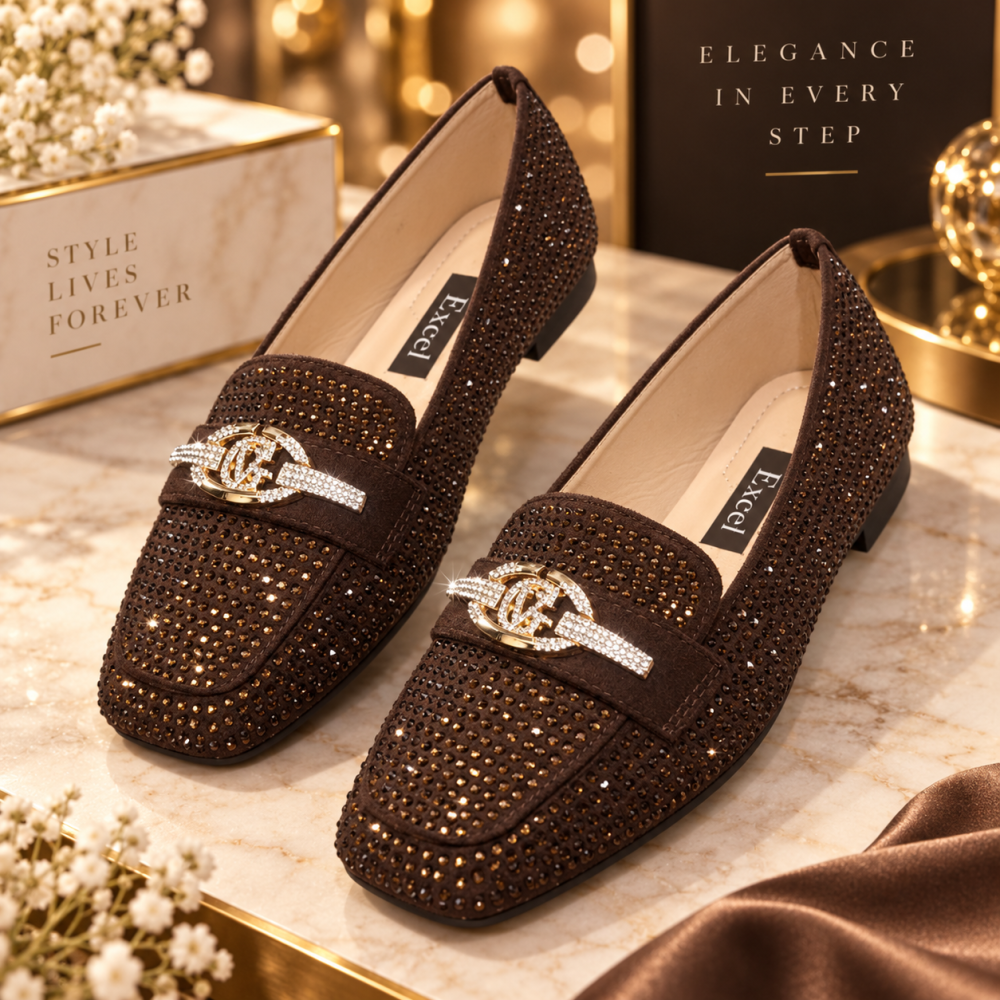 GLAM LOAFERS ΜΕ STRASS & ΑΝΑΤΟΜΙΚΟ ΠΕΛΜΑ!!!W1910