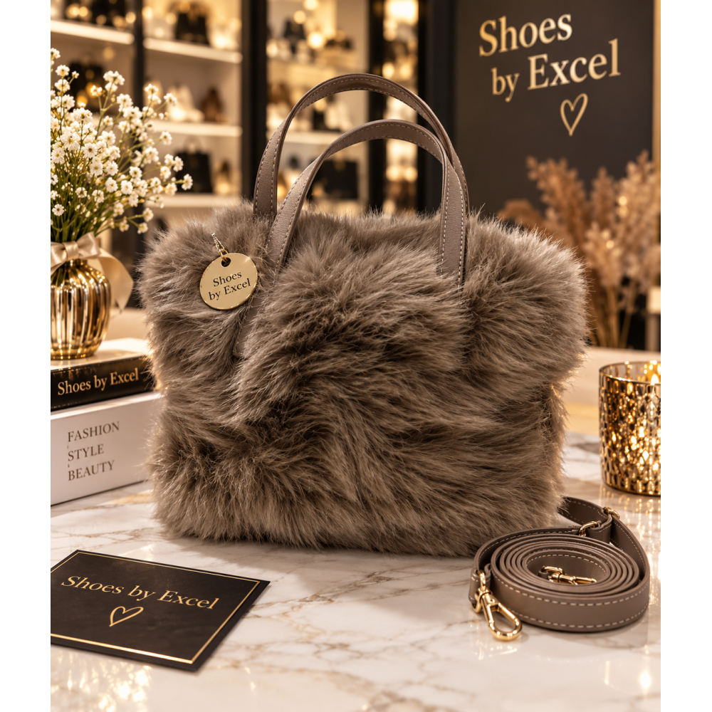 PREMIUM ΓΥΝΑΙΚΕΙΑ ΤΣΑΝΤΑ ΧΕΙΡΟΣ & ΩΜΟΥ FAUX FUR – 3-IN-1 ΜΕ ΑΠΟΣΠΩΜΕΝΟ ΙΜΑΝΤΑ!!!XY2501