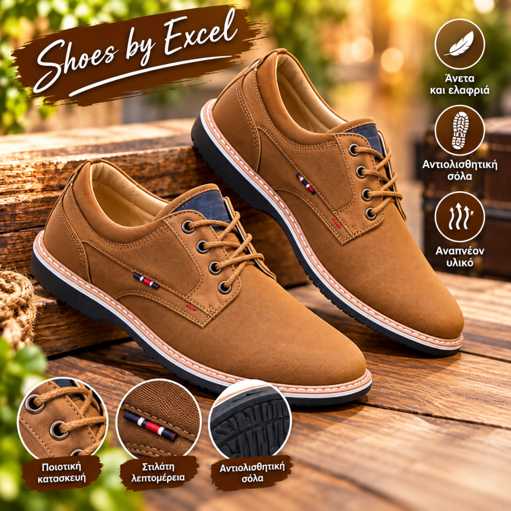 ΑΝΔΡΙΚΑ CASUAL ΠΑΠΟΥΤΣΙΑ OXFORD – SHOES BY EXCEL!!!XOO28
