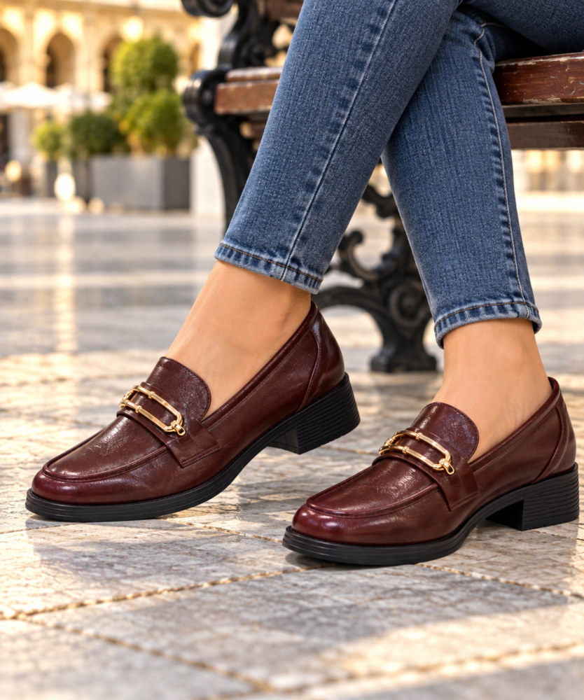 ΑΝΑΤΟΜΙΚΑ ΜΟΚΑΣΙΝΙΑ ΜΕ CHIC ΧΡΥΣΗ ΑΓΚΡΑΦΑ – 4CM!!!VB58320