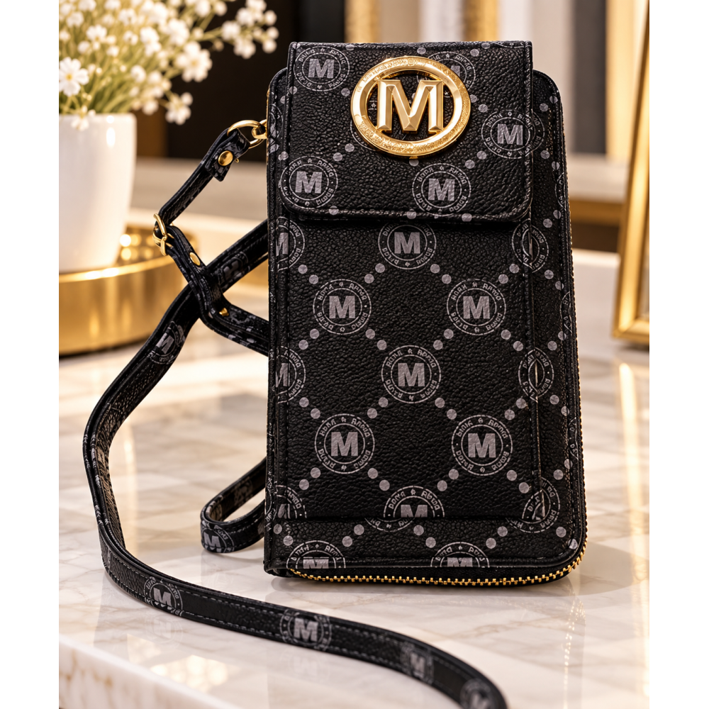 M-MONOGRAM CROSSBODY ΤΣΑΝΤΑΚΙ & ΠΟΡΤΟΦΟΛΙ ΓΙΑ ΚΙΝΗΤΟ (3 ΧΡΩΜΑΤΑ) – 15,99€